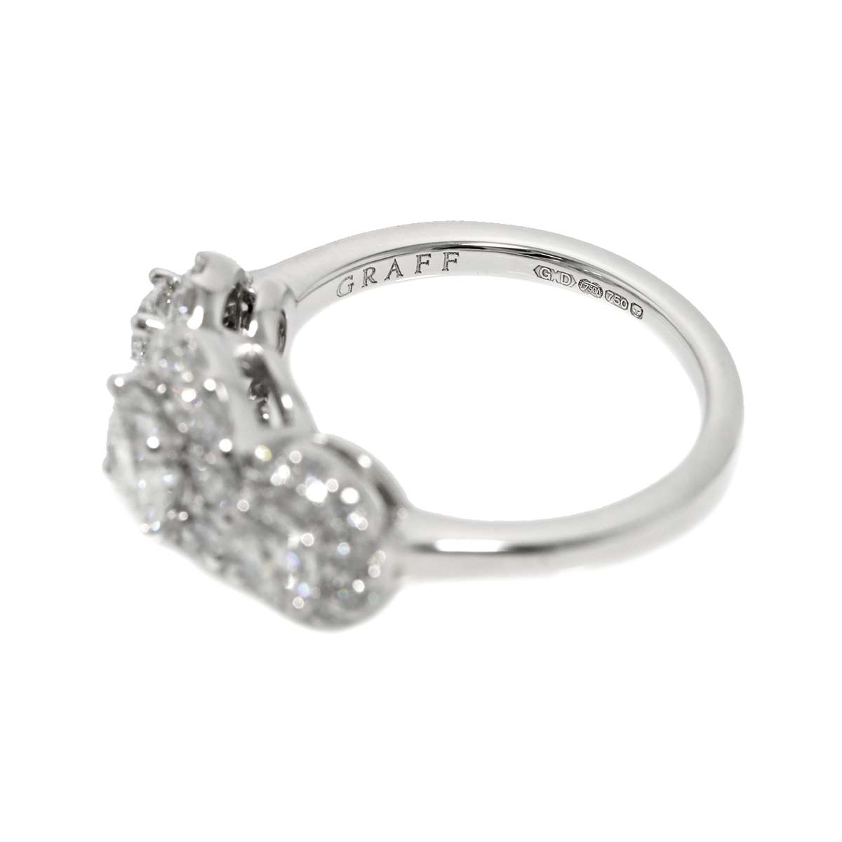 Icon Diamond 0.50ct F/VVS2/3EX Ring 18K WG 750 size4.5(US)