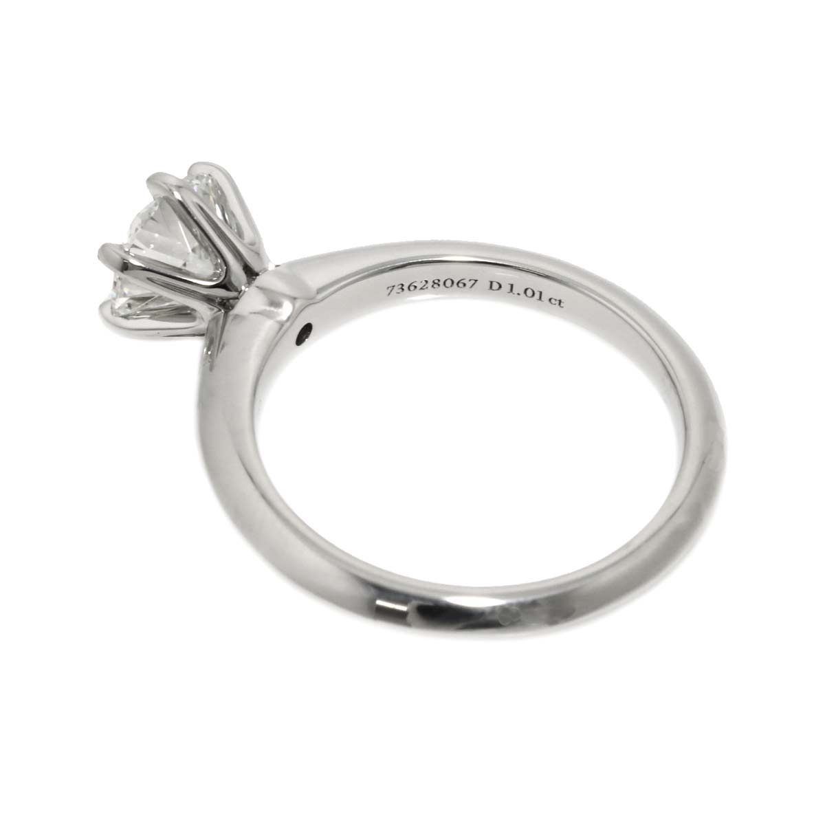 Diamond 1.01ct I/VS1/3EX Ring Pt 5-5.25(US)