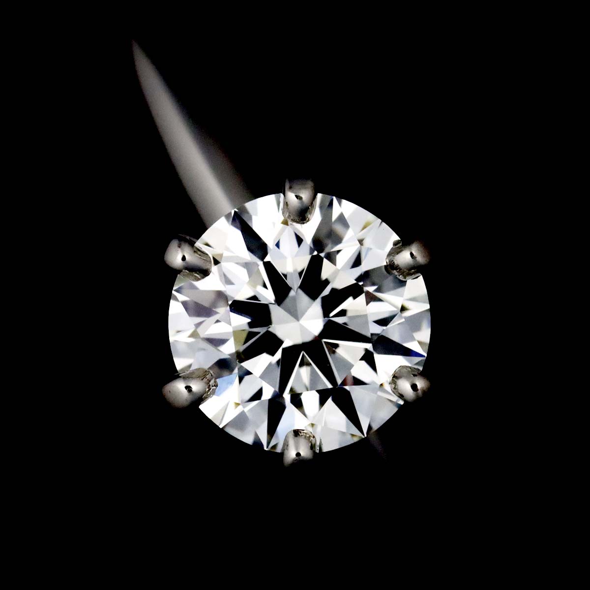 Diamond 1.01ct I/VS1/3EX Ring Pt 5-5.25(US)