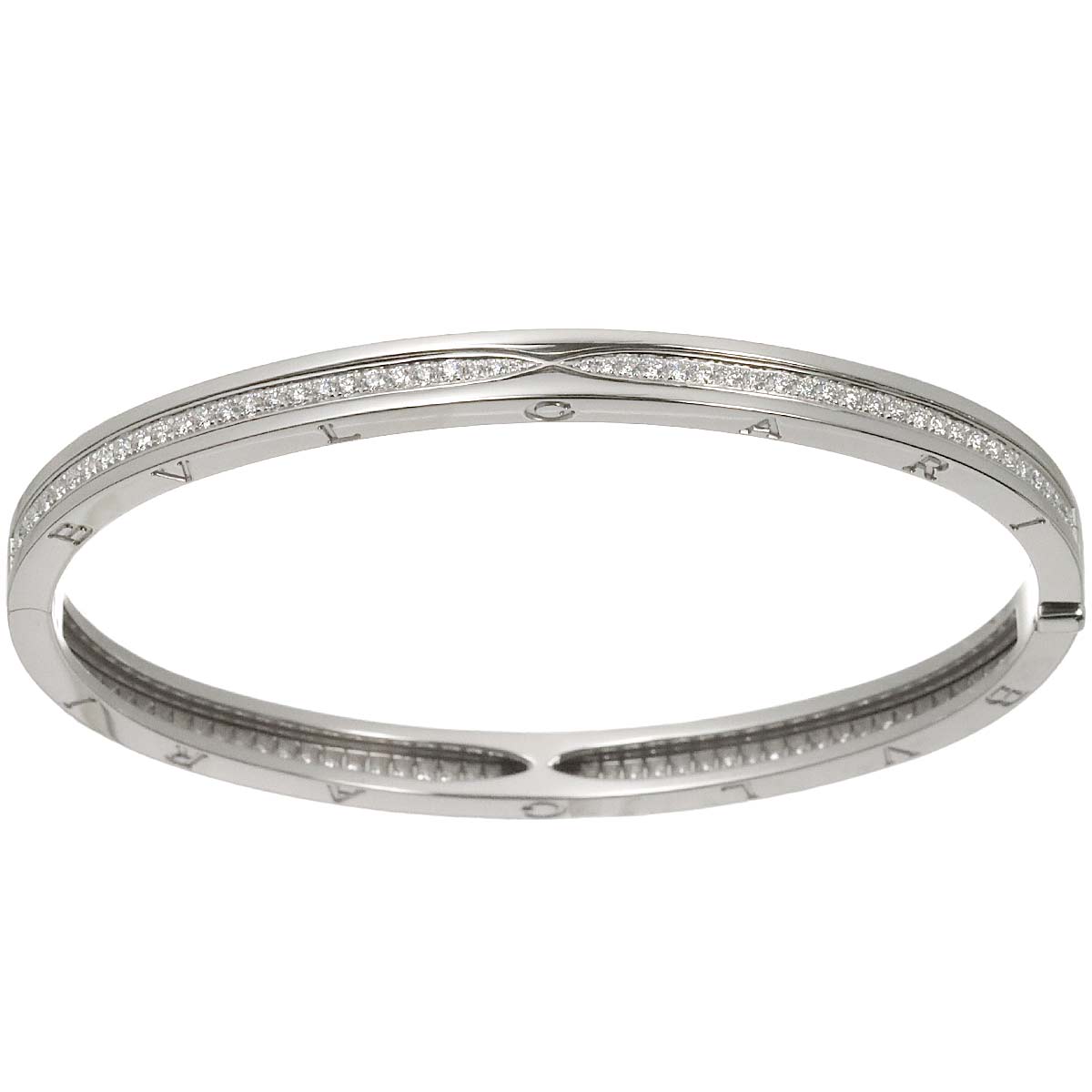 B-zero1 Pave Diamond Bracelet 18K White Gold 750 sizeL