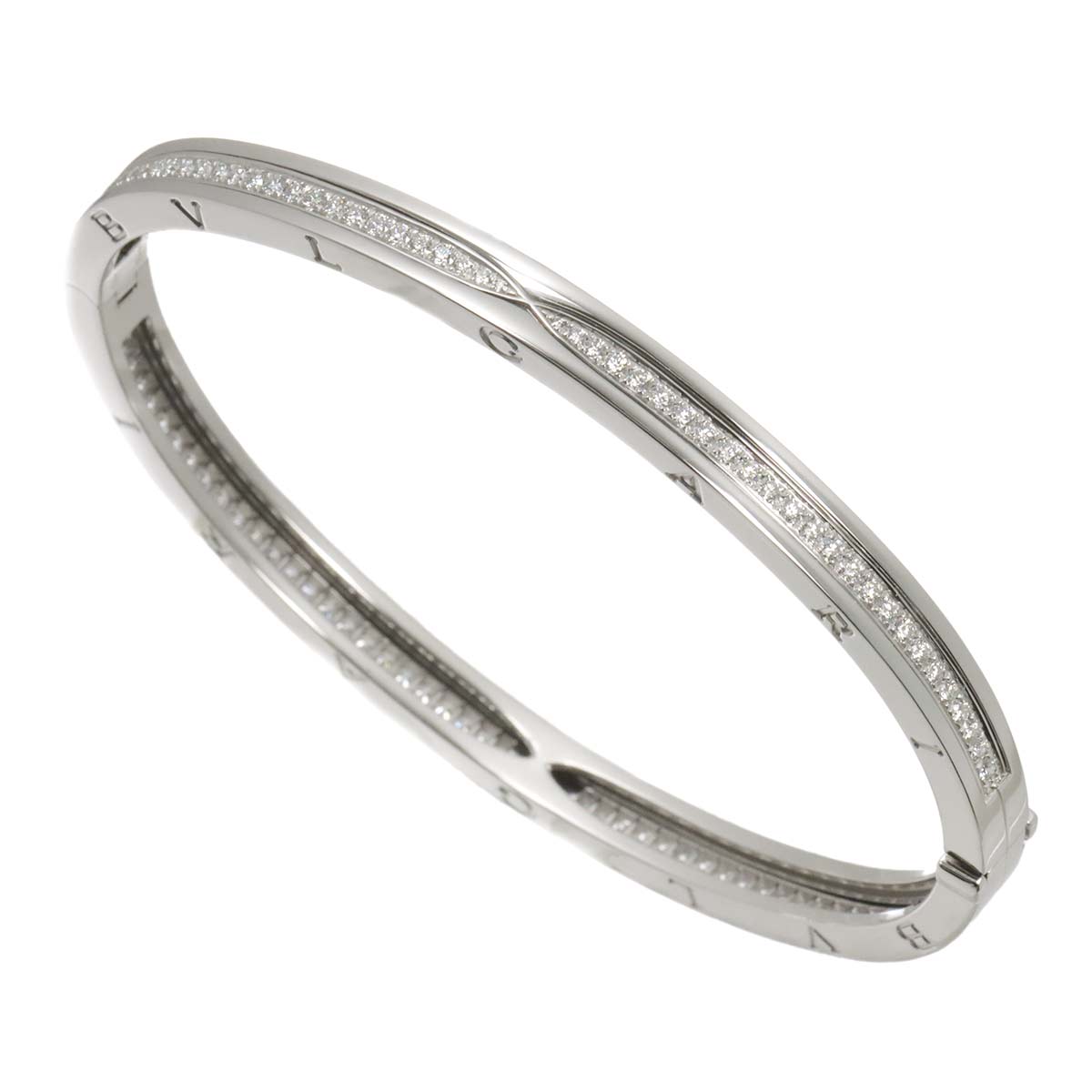 B-zero1 Pave Diamond Bracelet 18K White Gold 750 sizeL