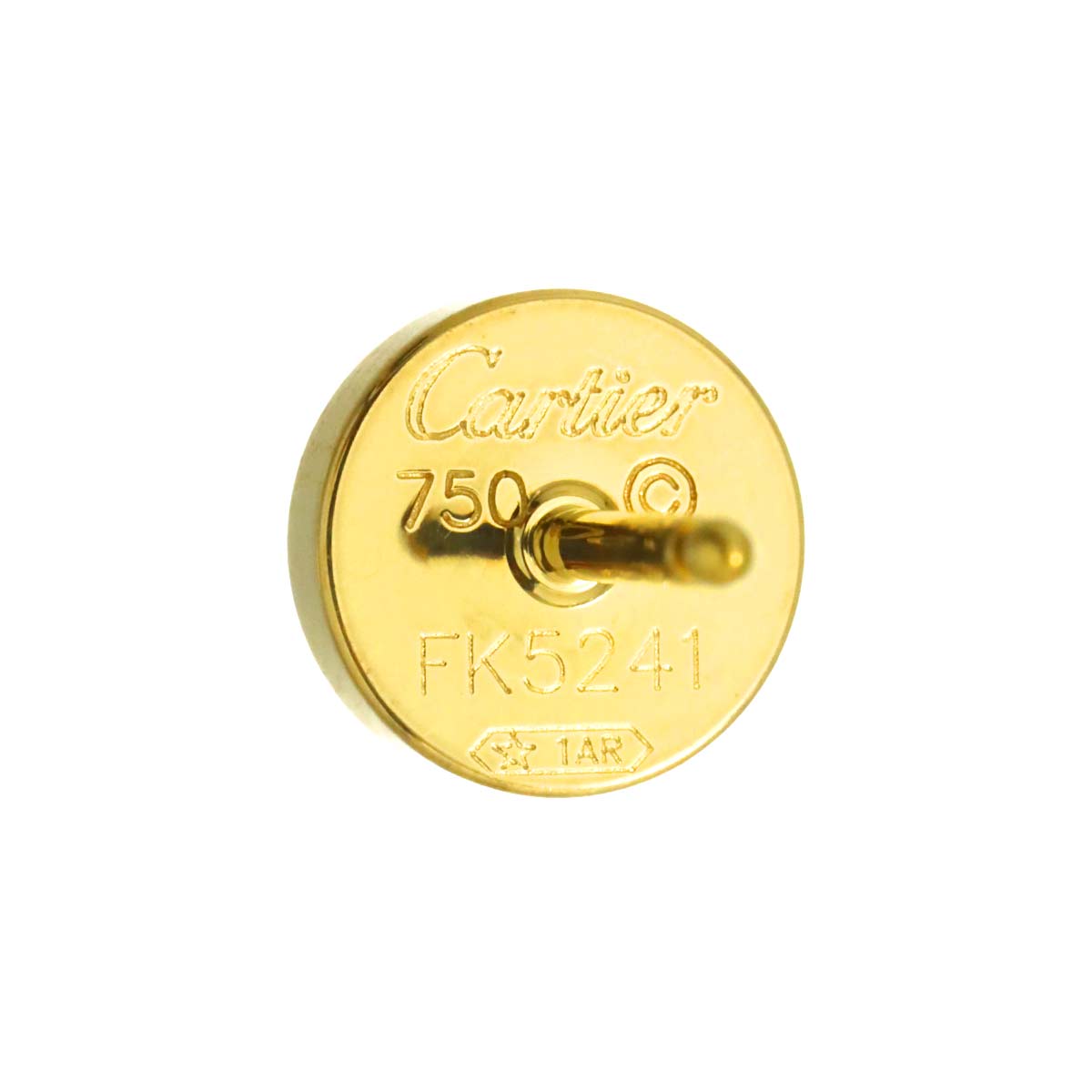 Love Single Earring Pierced 18K YG 750 One Piece only