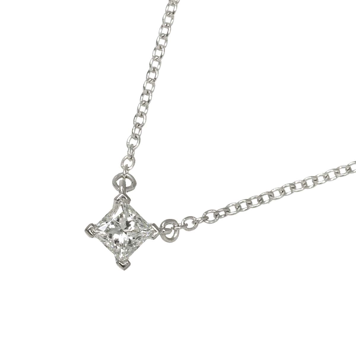 Solitaire Diamond Necklace Platinum