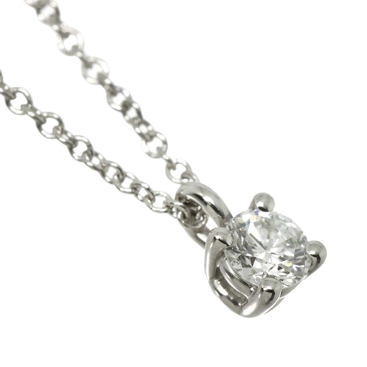 Solitaire Diamond Necklace Platinum