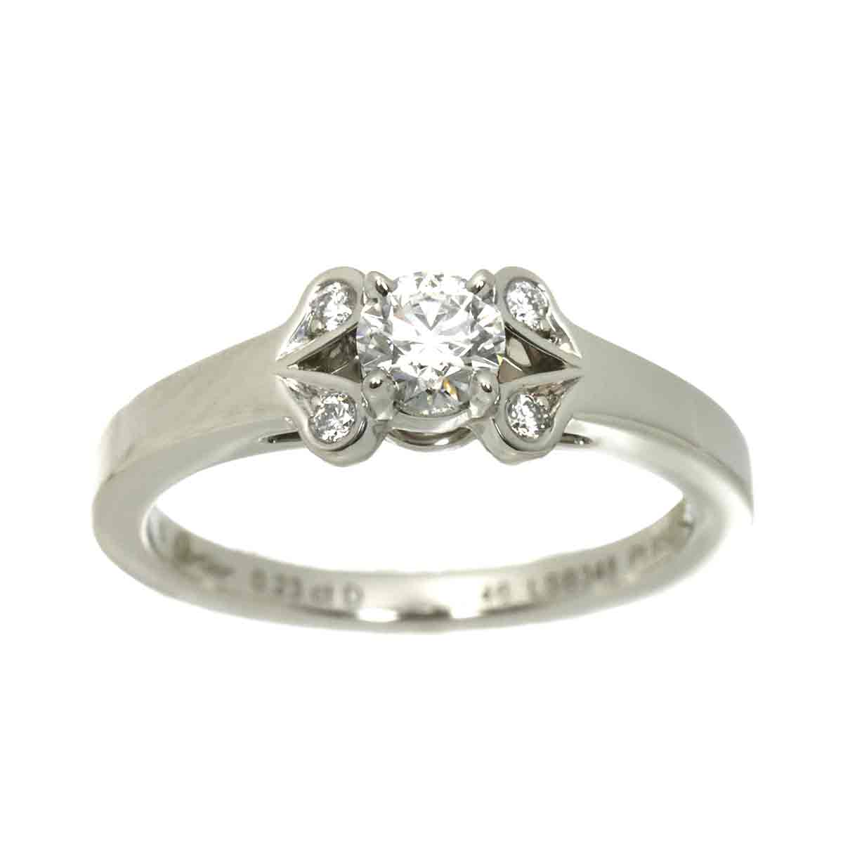Ballerine Diamond 0.23ct E/VVS2/3EX Ring Pt Size46 3.75(US)