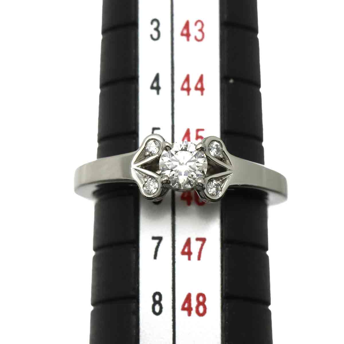 Ballerine Diamond 0.23ct E/VVS2/3EX Ring Pt Size46 3.75(US)