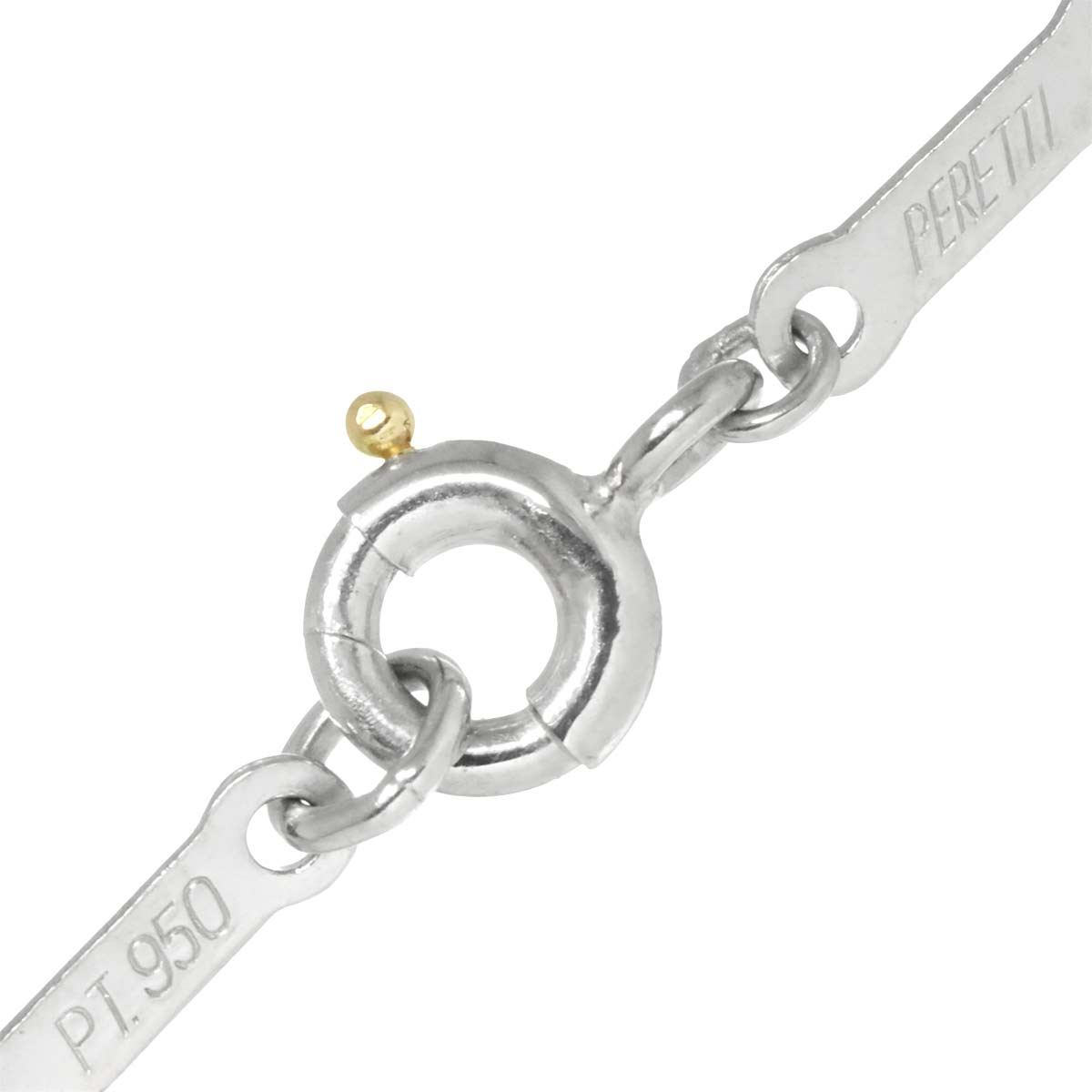 Open Heart Necklace Platinum