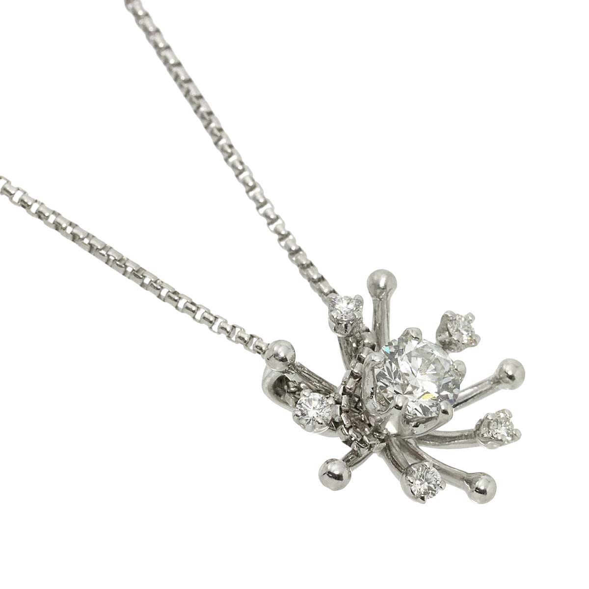 Diamond 0.32ct Necklace 18K WG 750