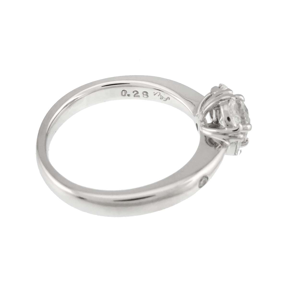 Diamond 0.53ct/0.28ct Ring Platinum size5.25-5.5(US)