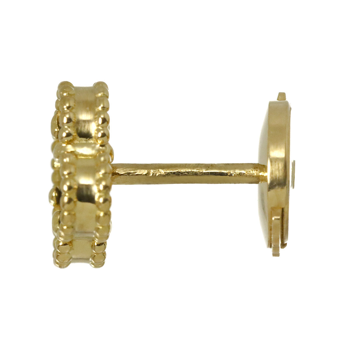 Sweet Alhambra Onyx Earring 18K YG One Piece only