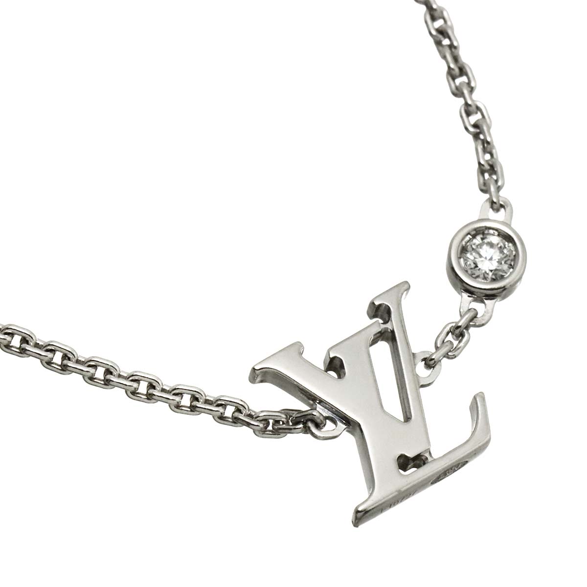 Blossom Diamond Necklace 18K WG 750