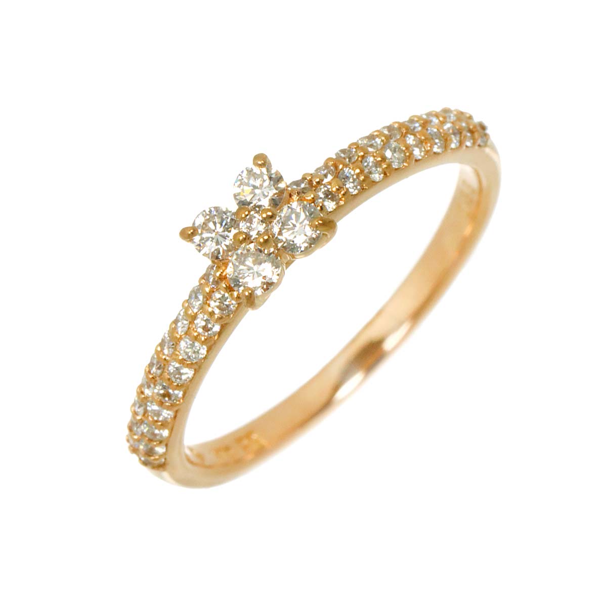 Diamond 0.33ct Ring 18K PG 750 Size5.25(US)