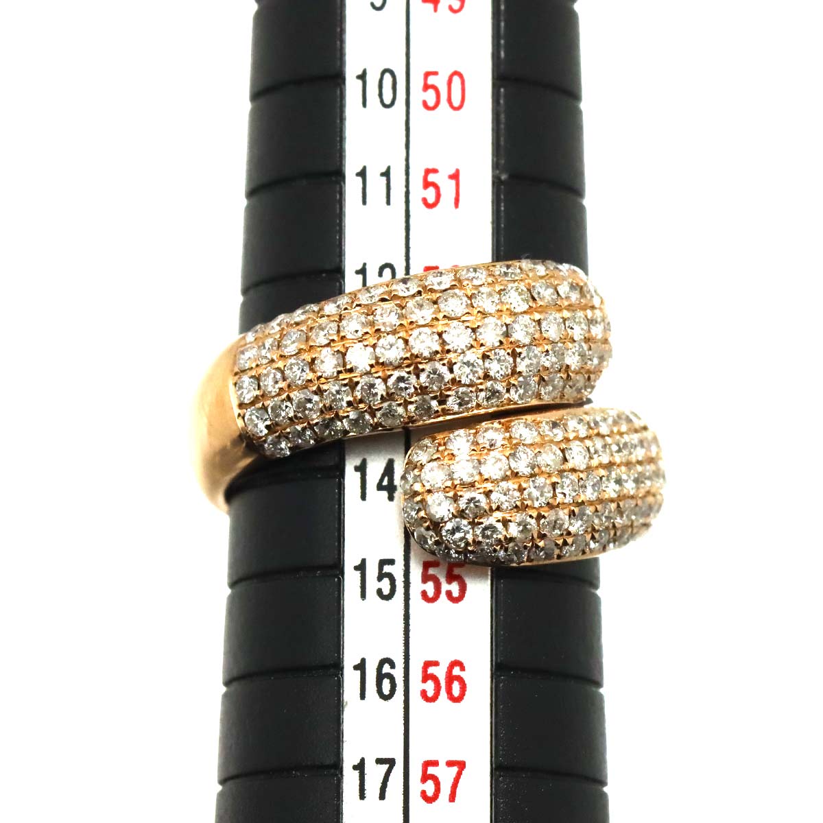 Diamond 1.50ct Ring 18K PG Pink Gold 750 Size6.25-6.5(US)