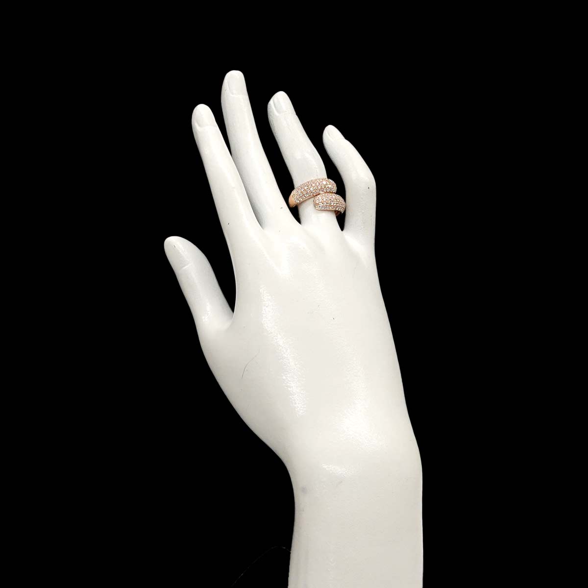 Diamond 1.50ct Ring 18K PG Pink Gold 750 Size6.25-6.5(US)