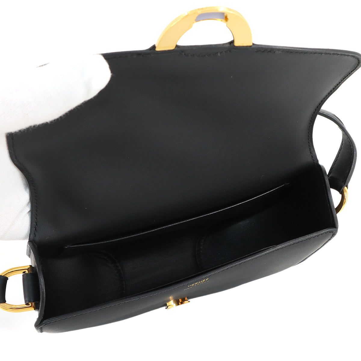 Mini Cherche Midi Shoulder Bag Veau Sombrero Black Purse