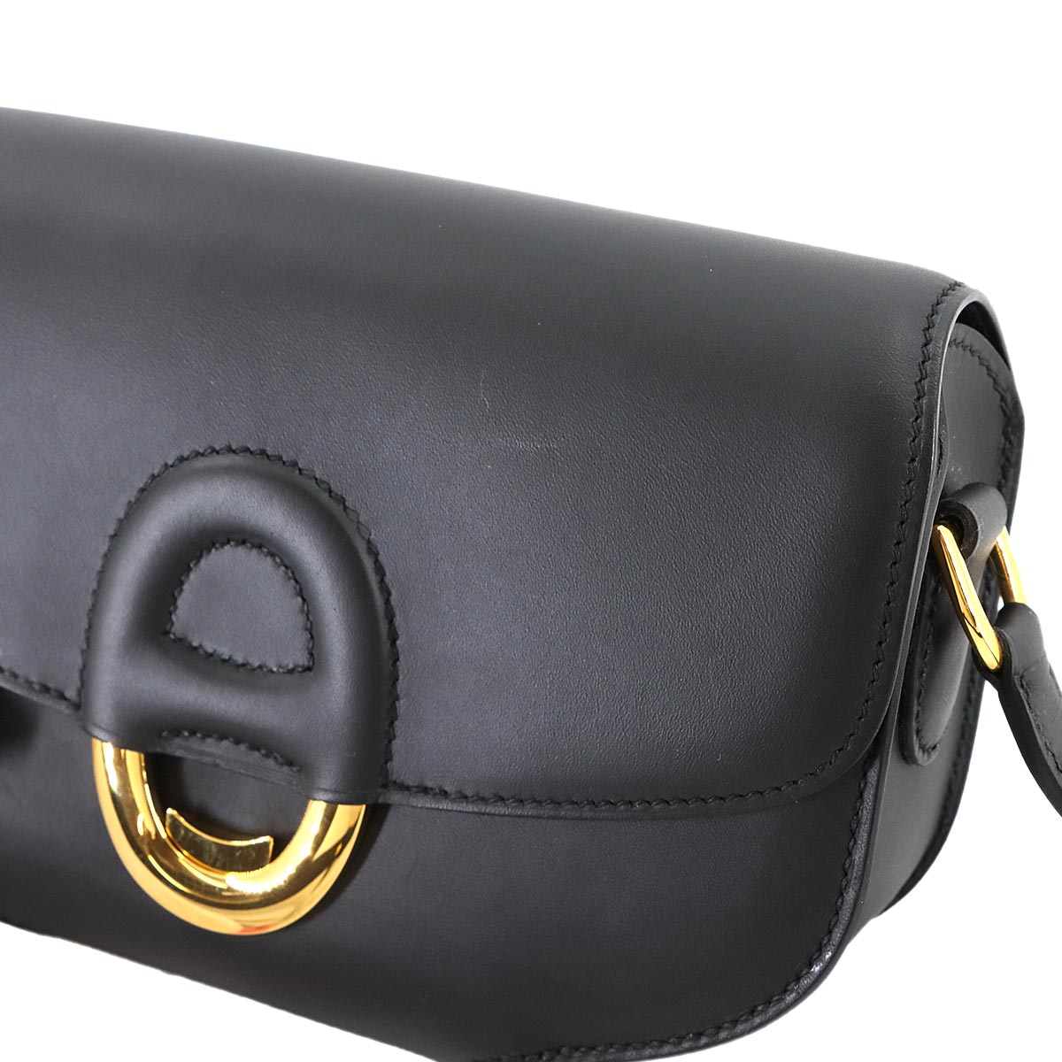 Mini Cherche Midi Shoulder Bag Veau Sombrero Black Purse