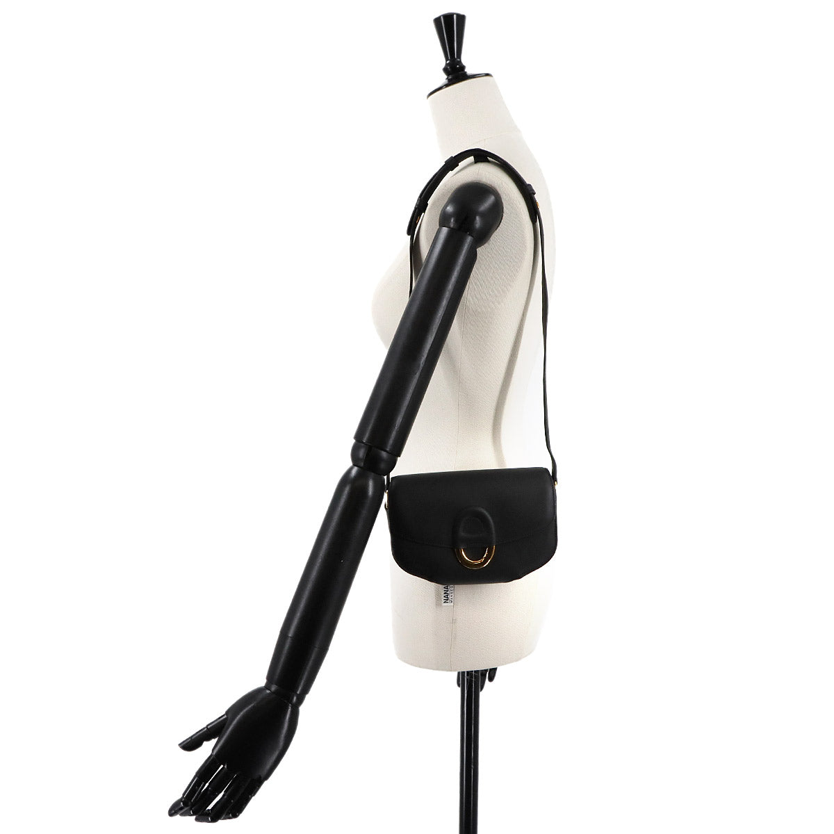 Mini Cherche Midi Shoulder Bag Veau Sombrero Black Purse