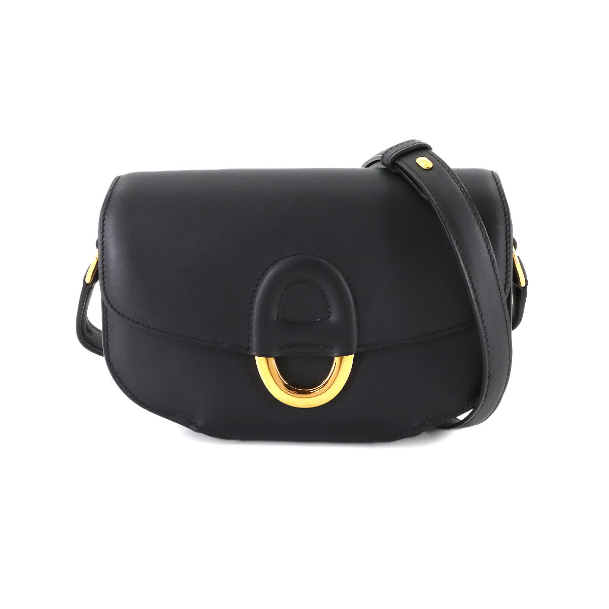 Mini Cherche Midi Shoulder Bag Veau Sombrero Black Purse