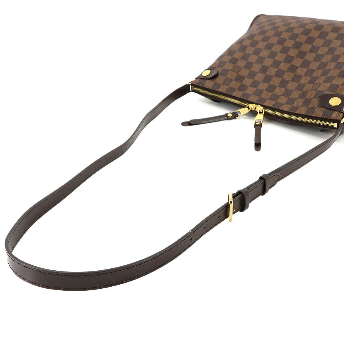 Damier Duomo Shoulder Bag Ebene Brown N41425 Purse