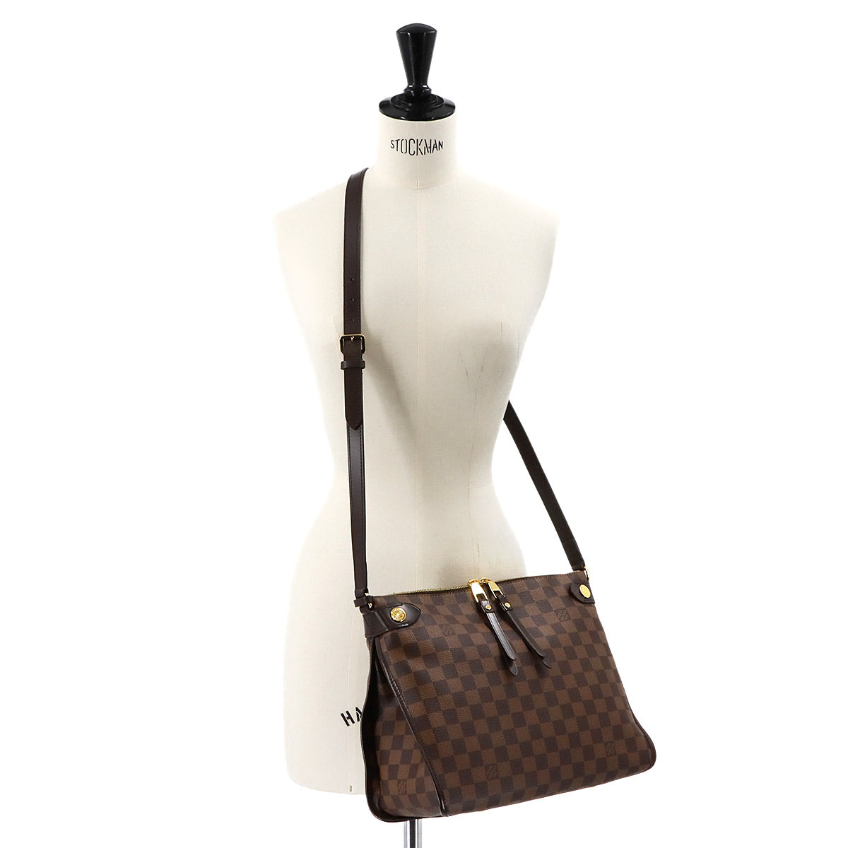 Damier Duomo Shoulder Bag Ebene Brown N41425 Purse