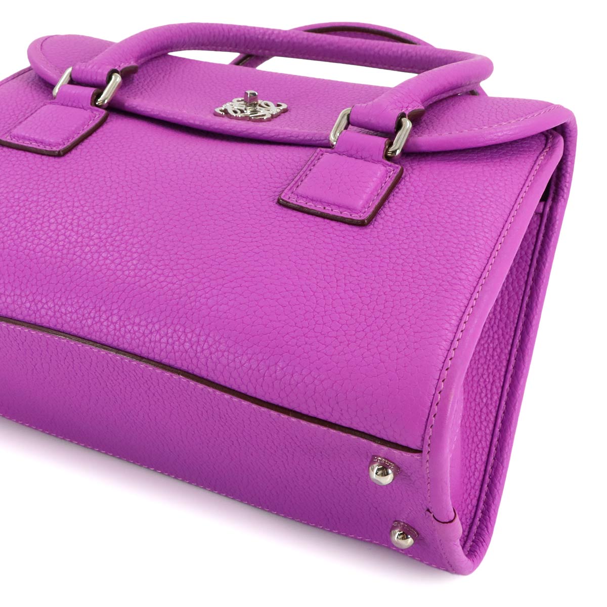 Alamo 28 Hand Shoulder Bag Leather Purplek Anagram Purse
