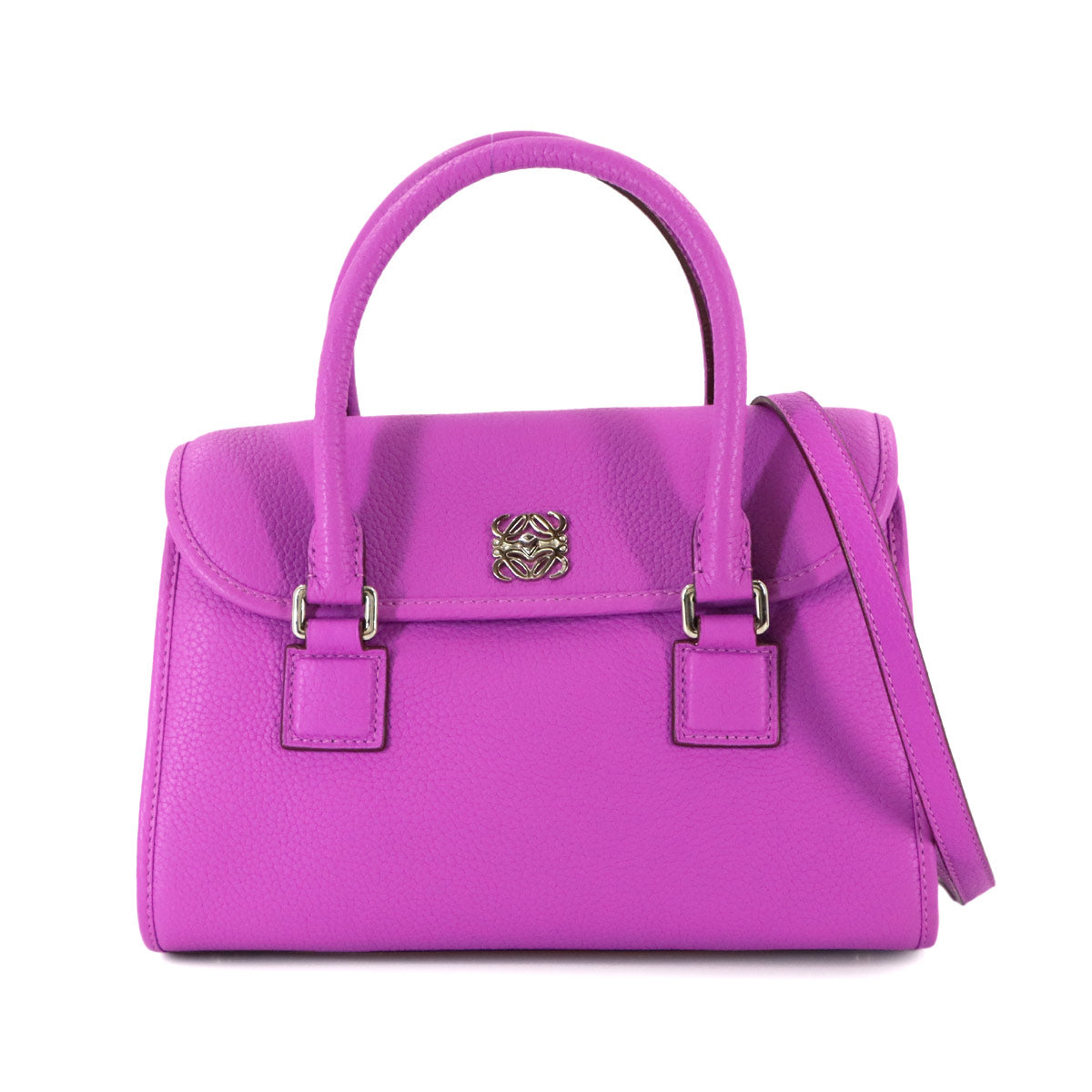Alamo 28 Hand Shoulder Bag Leather Purplek Anagram Purse