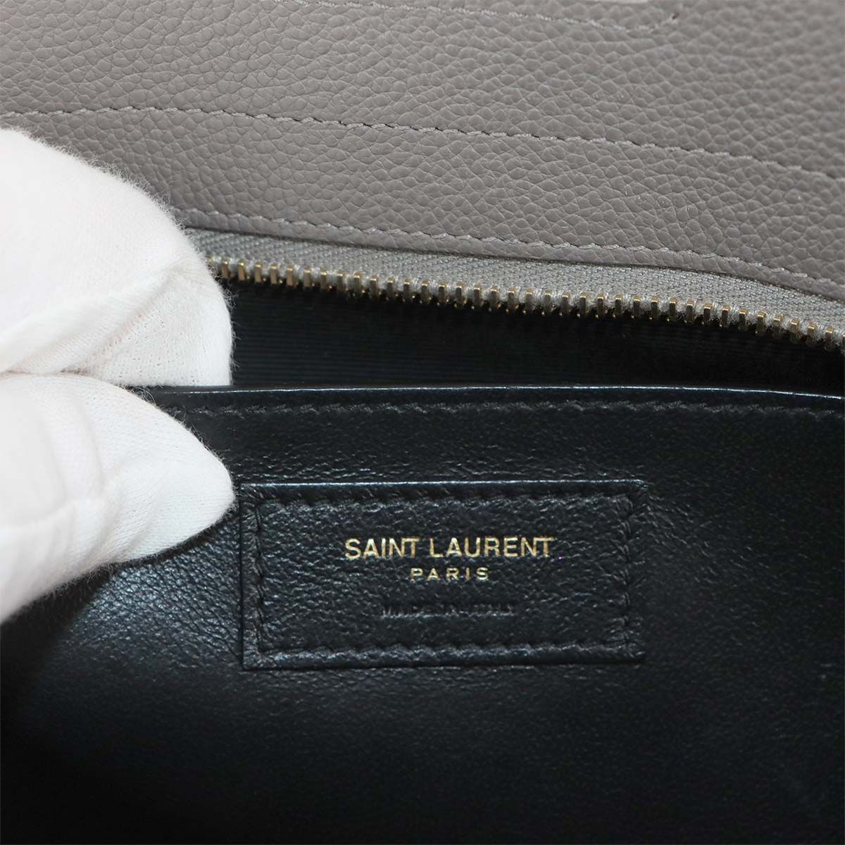 Downtown Baby Hand Shoulder Bag Leather Gray 635346