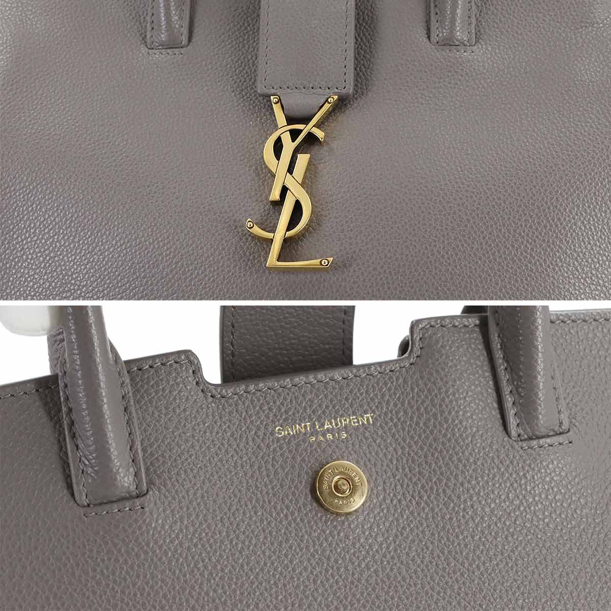 Downtown Baby Hand Shoulder Bag Leather Gray 635346