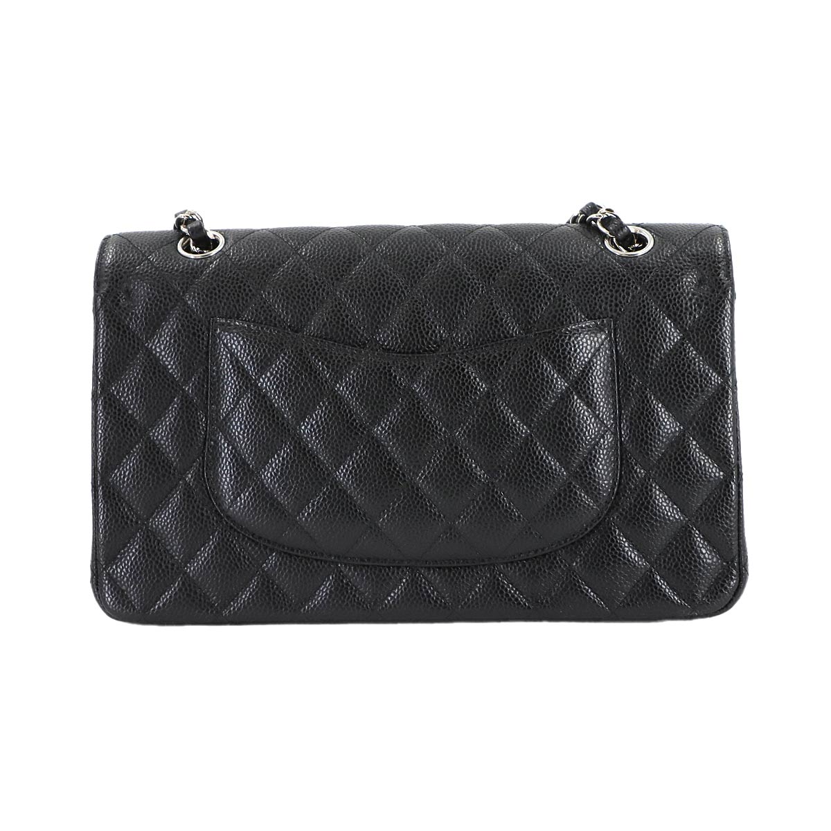 Matelasse 25 Chain Shoulder Bag Leather Black A01112