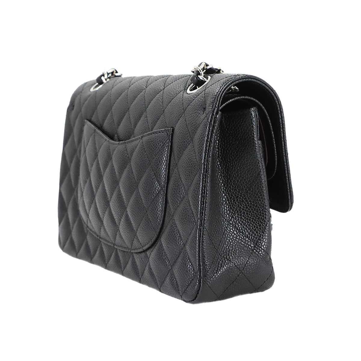 Matelasse 25 Chain Shoulder Bag Leather Black A01112