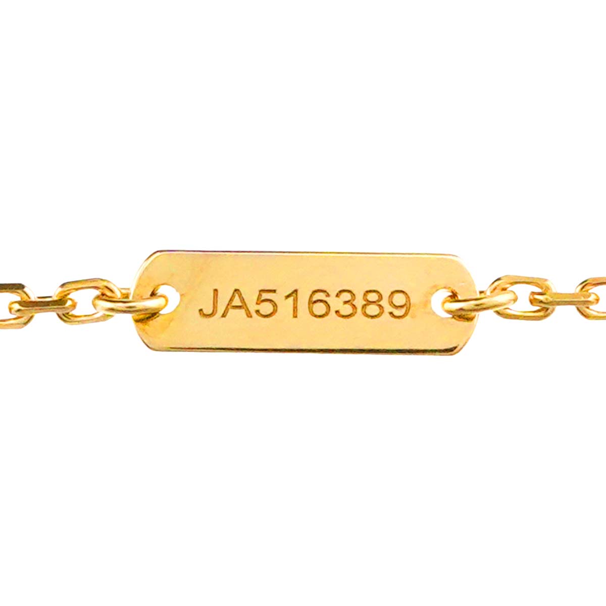 Vintage Alhambra Blue Sable Diamond Necklace 18K YG