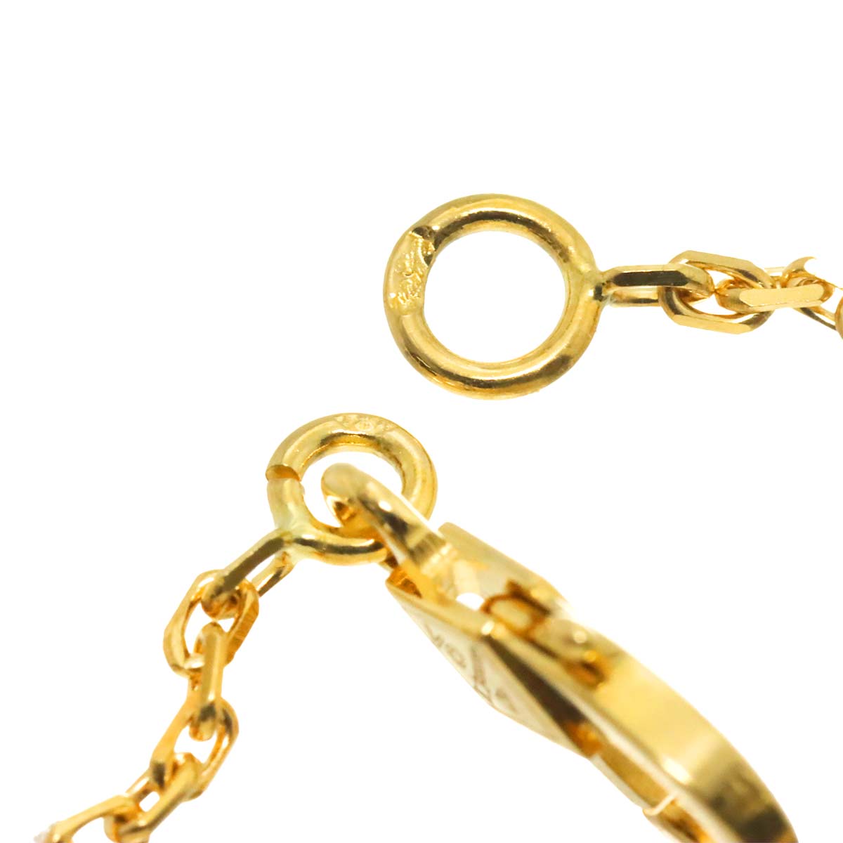 Vintage Alhambra Blue Sable Diamond Necklace 18K YG