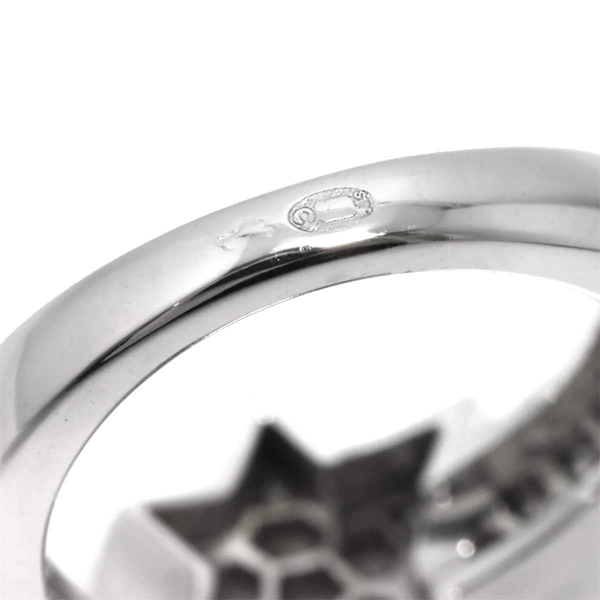 Comet Diamond Ring 18K White Gold 750 size49 4.75-5(US)