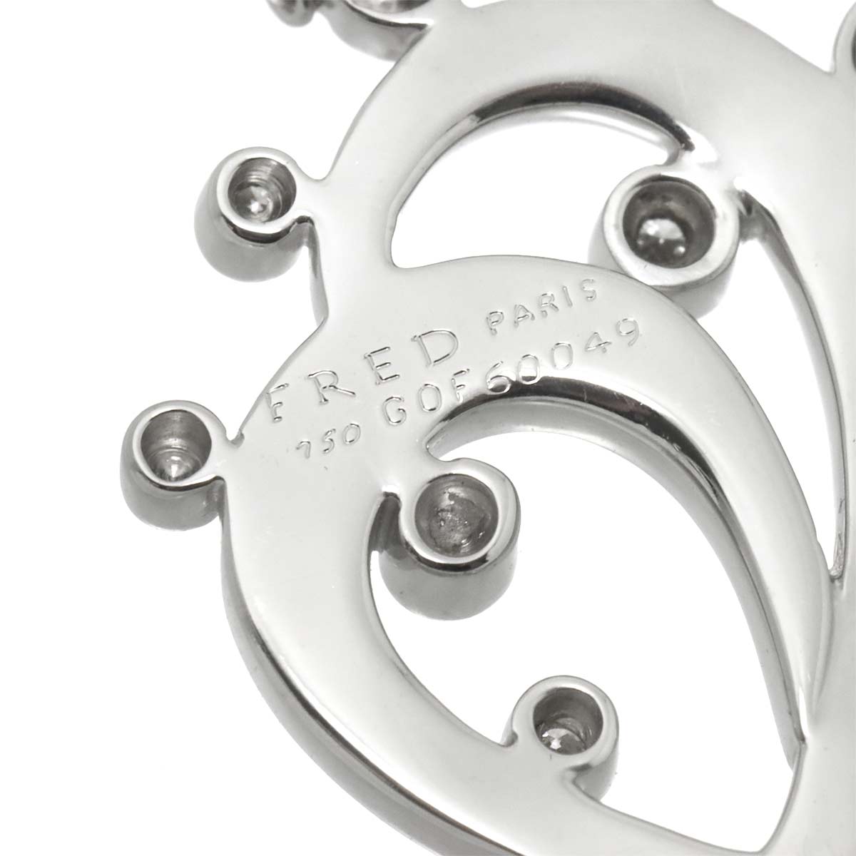 Diamond Necklace 18K WG 750