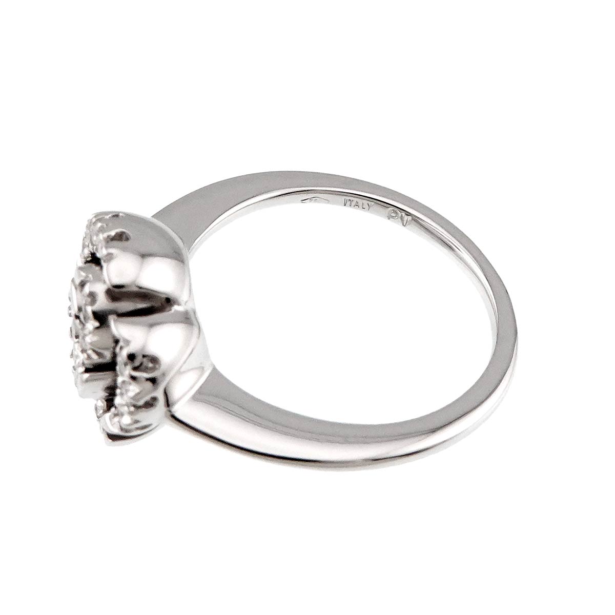 Diamond 0.17ct Ring 18K WG 750 Size5.5-5.75(US)
