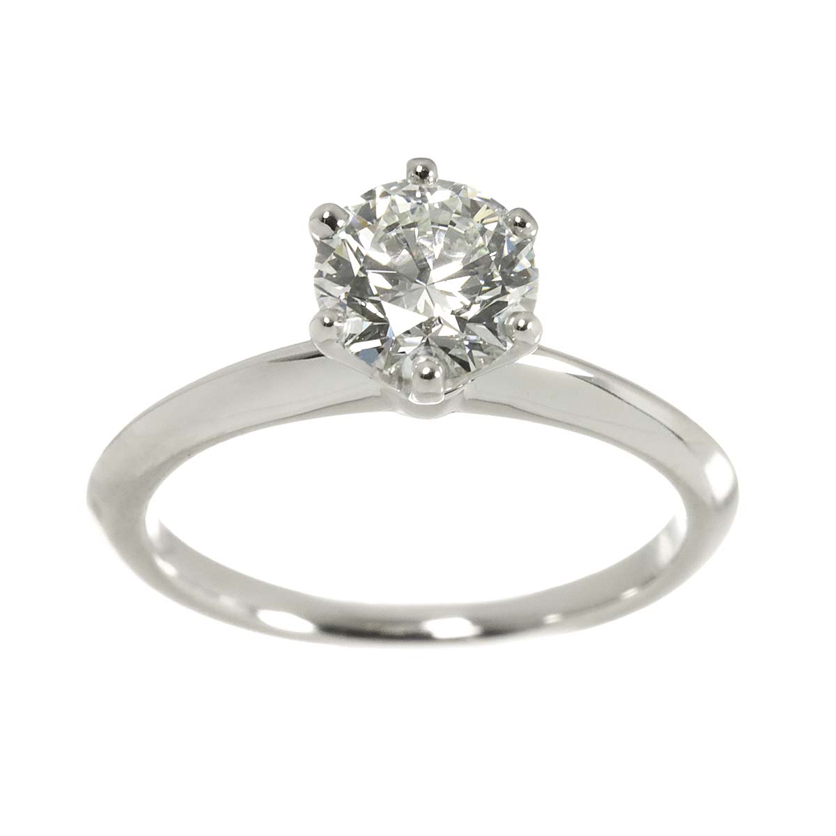 Diamond 1.08ct I/VS1/3EX Ring Pt Platinum Size5.25-5.5(US)