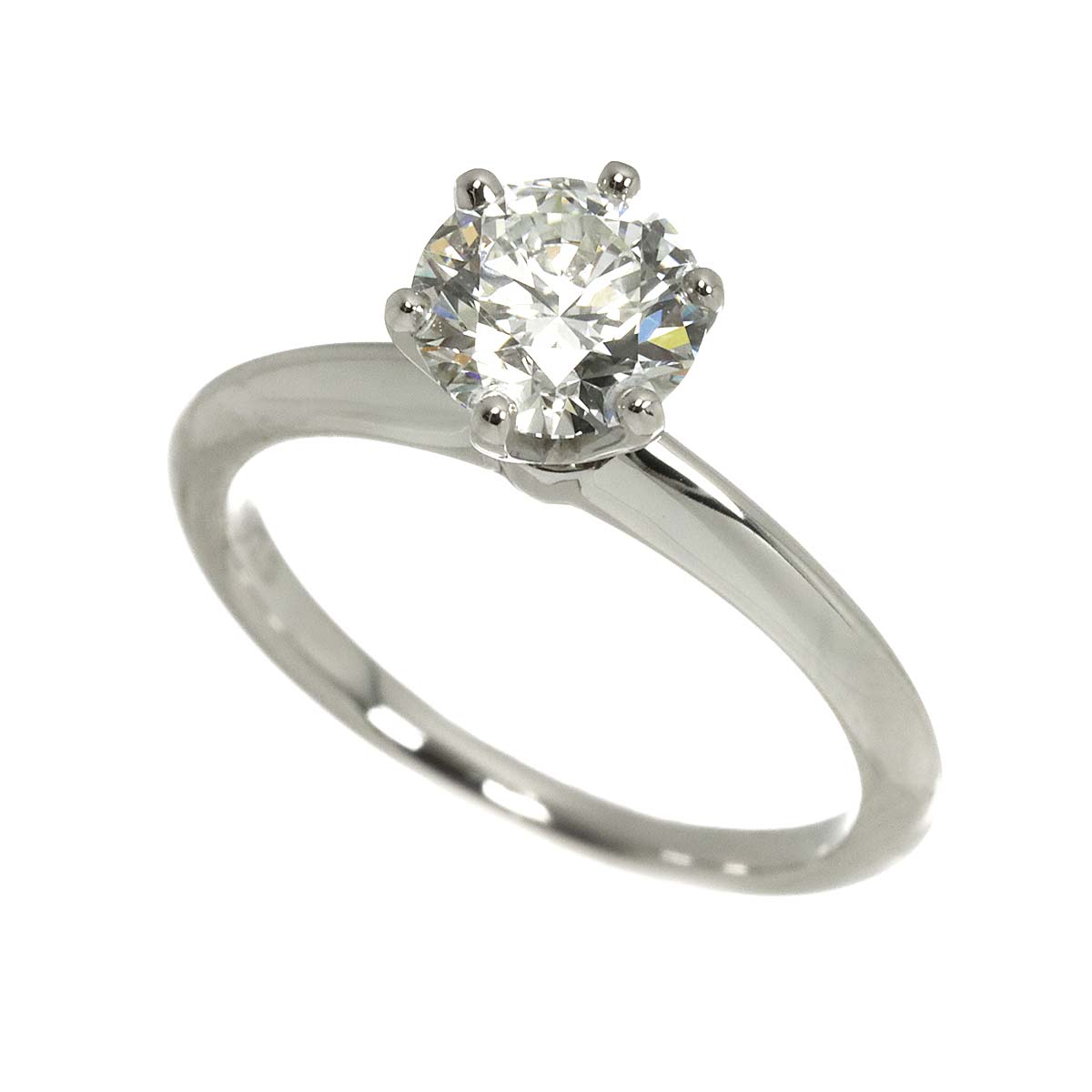 Diamond 1.08ct I/VS1/3EX Ring Pt Platinum Size5.25-5.5(US)