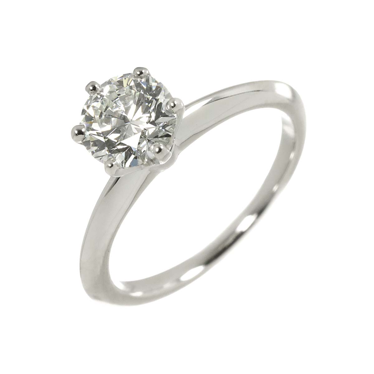 Diamond 1.08ct I/VS1/3EX Ring Pt Platinum Size5.25-5.5(US)