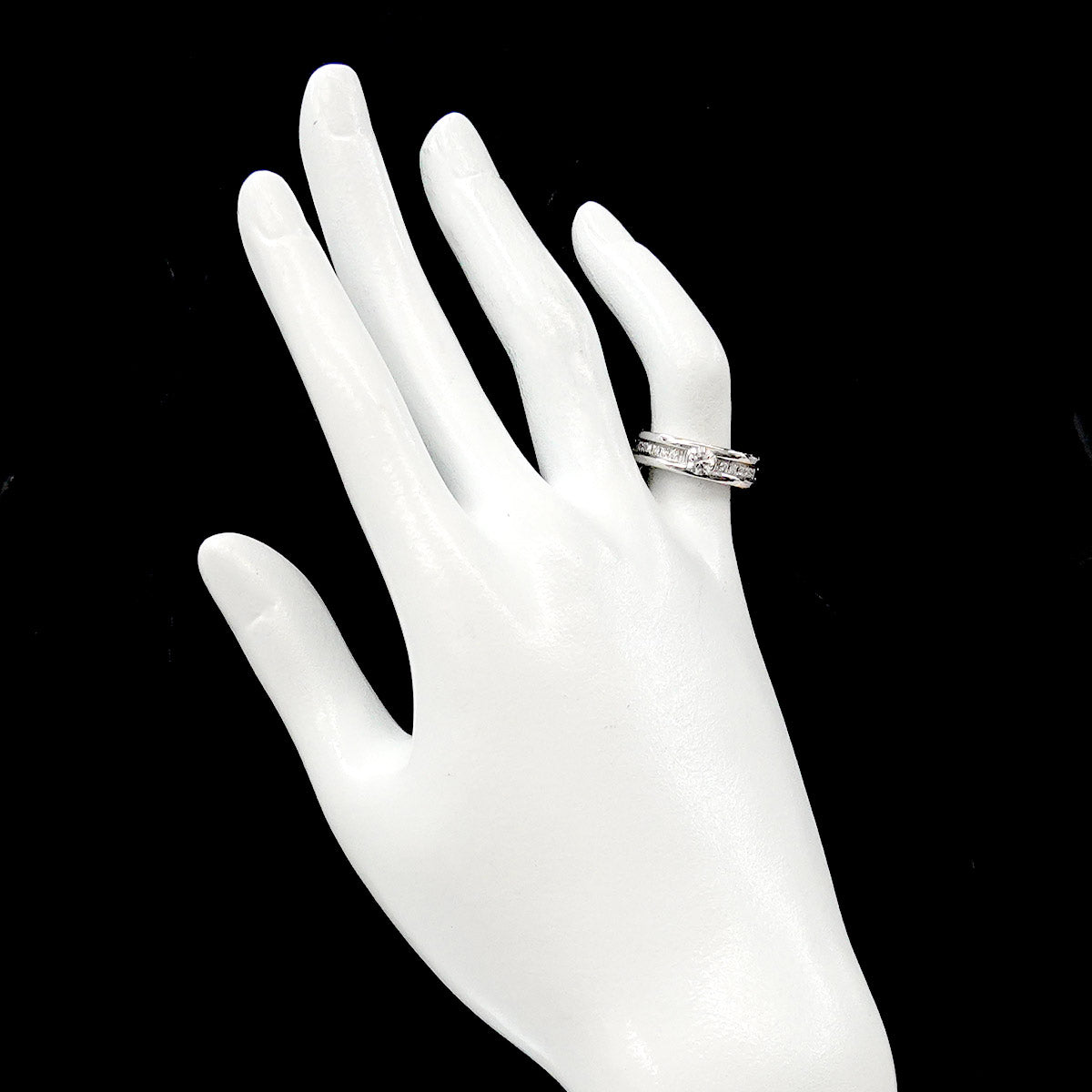 B-zero1 Band Diamond Ring 18K WG 750 size48 4.5(US)