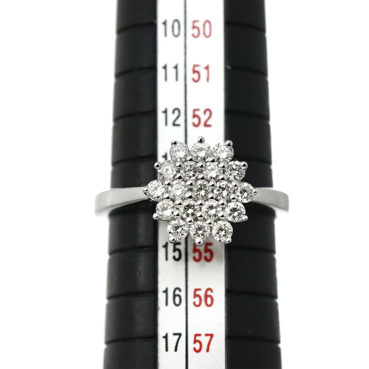 Diamond 0.67ct Ring 18K WG 750 Size6.75(US)