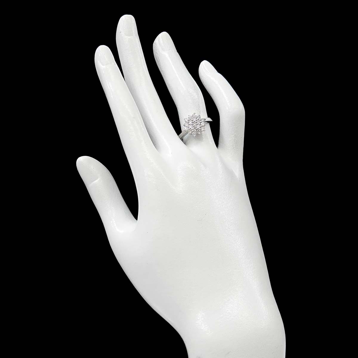 Diamond 0.67ct Ring 18K WG 750 Size6.75(US)