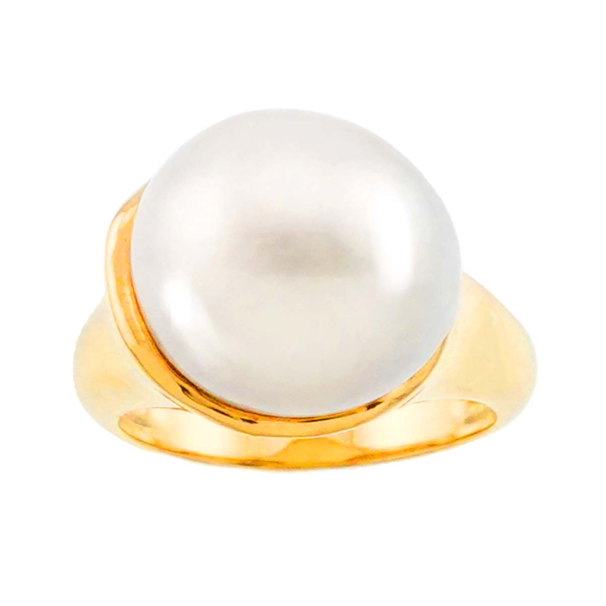 South Sea pearl Ring 18K YG 750 Size5.75-6(US)