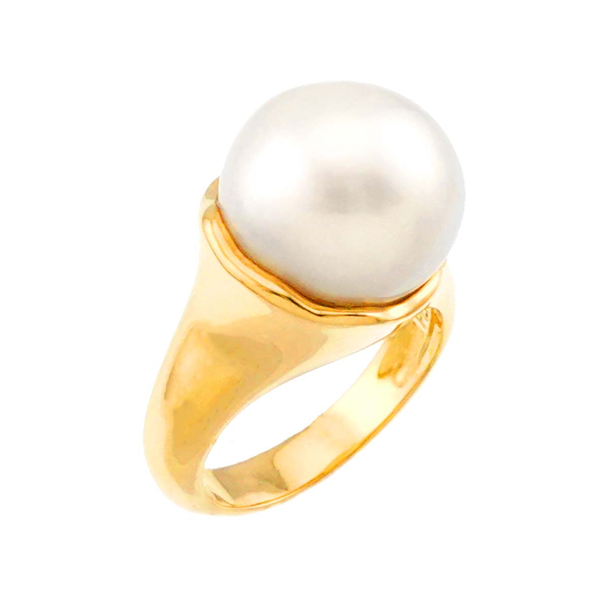 South Sea pearl Ring 18K YG 750 Size5.75-6(US)