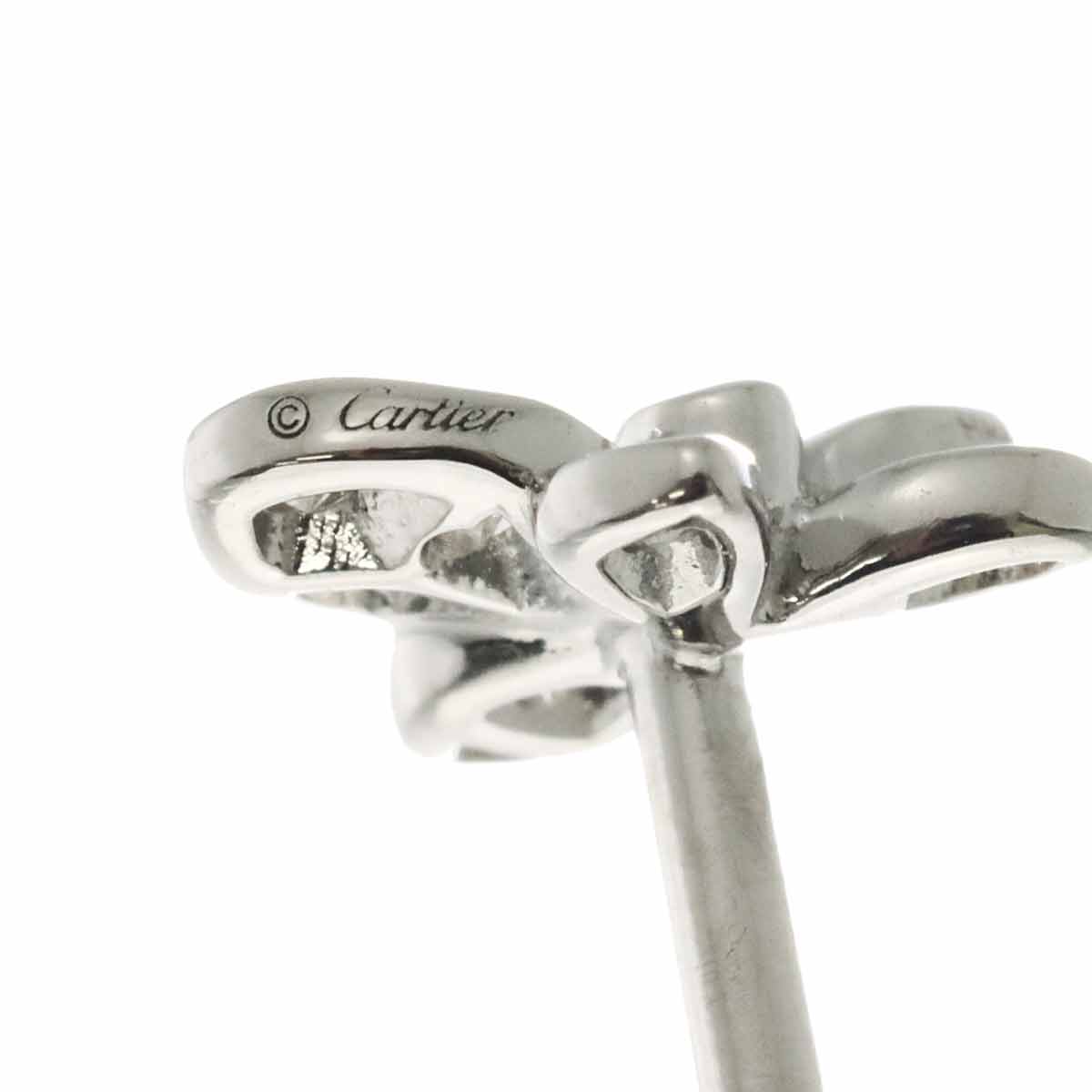 Diamond Earrings Pierced 18K WG 750