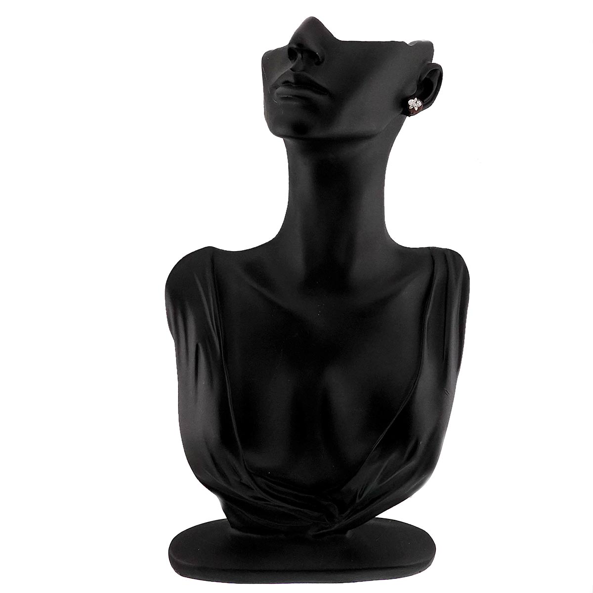 Diamond Earrings Pierced 18K WG 750