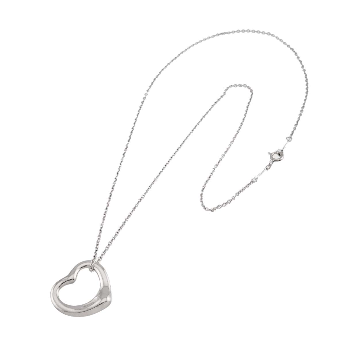 Open Heart Necklace Silver 925