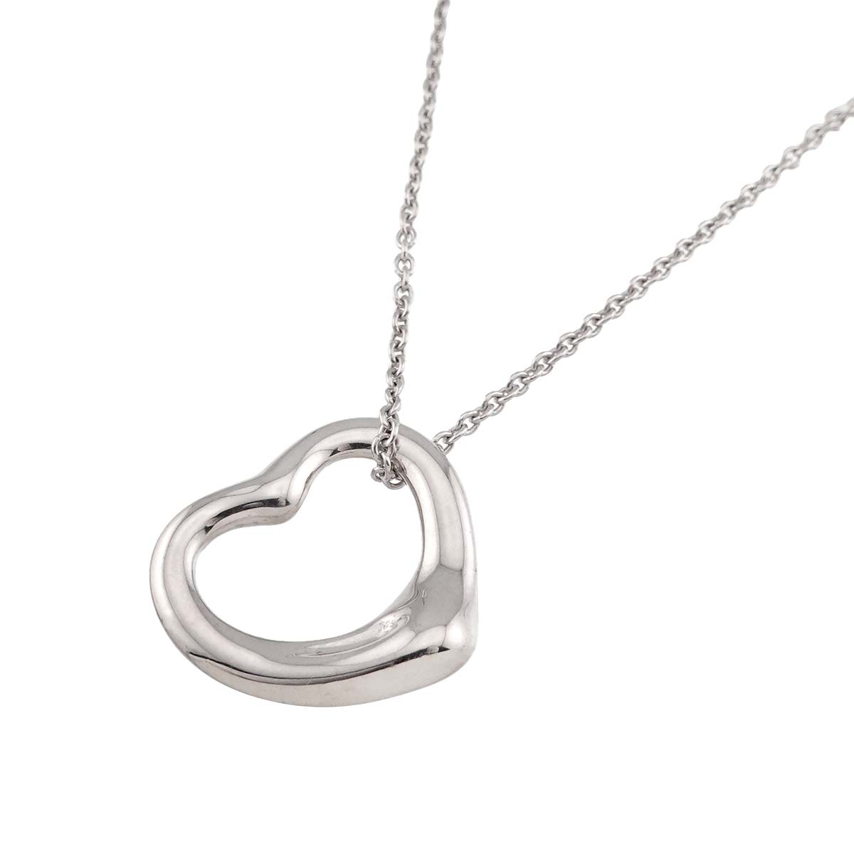 Open Heart Necklace Silver 925