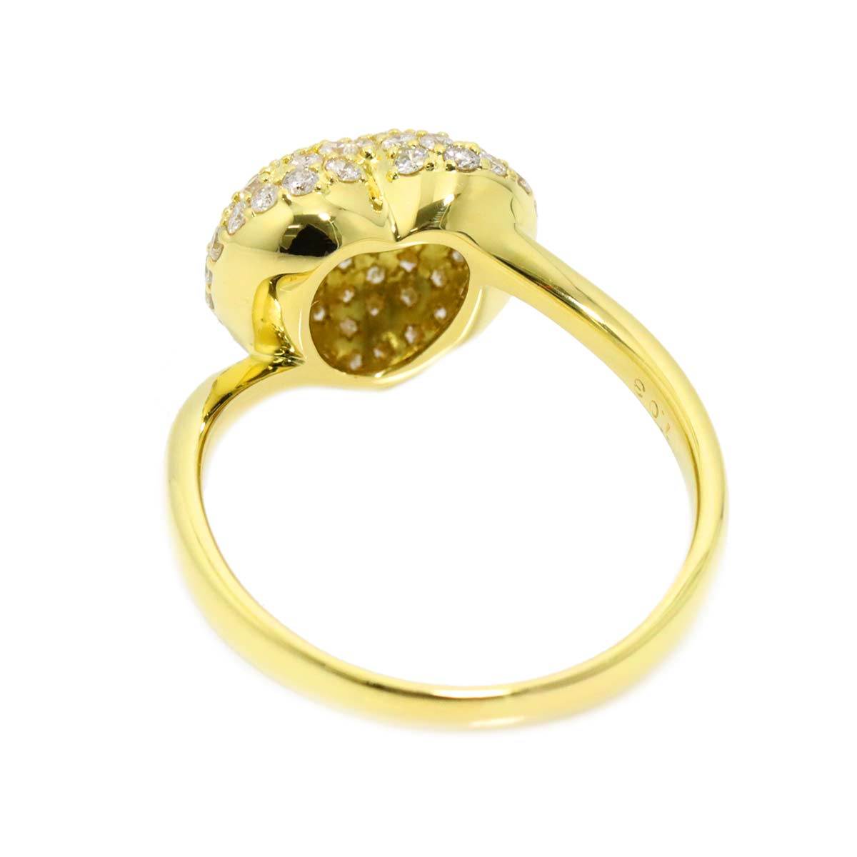 Diamond 1.03ct Ring 18K YG Yellow Gold 750 Sie8.75(US)
