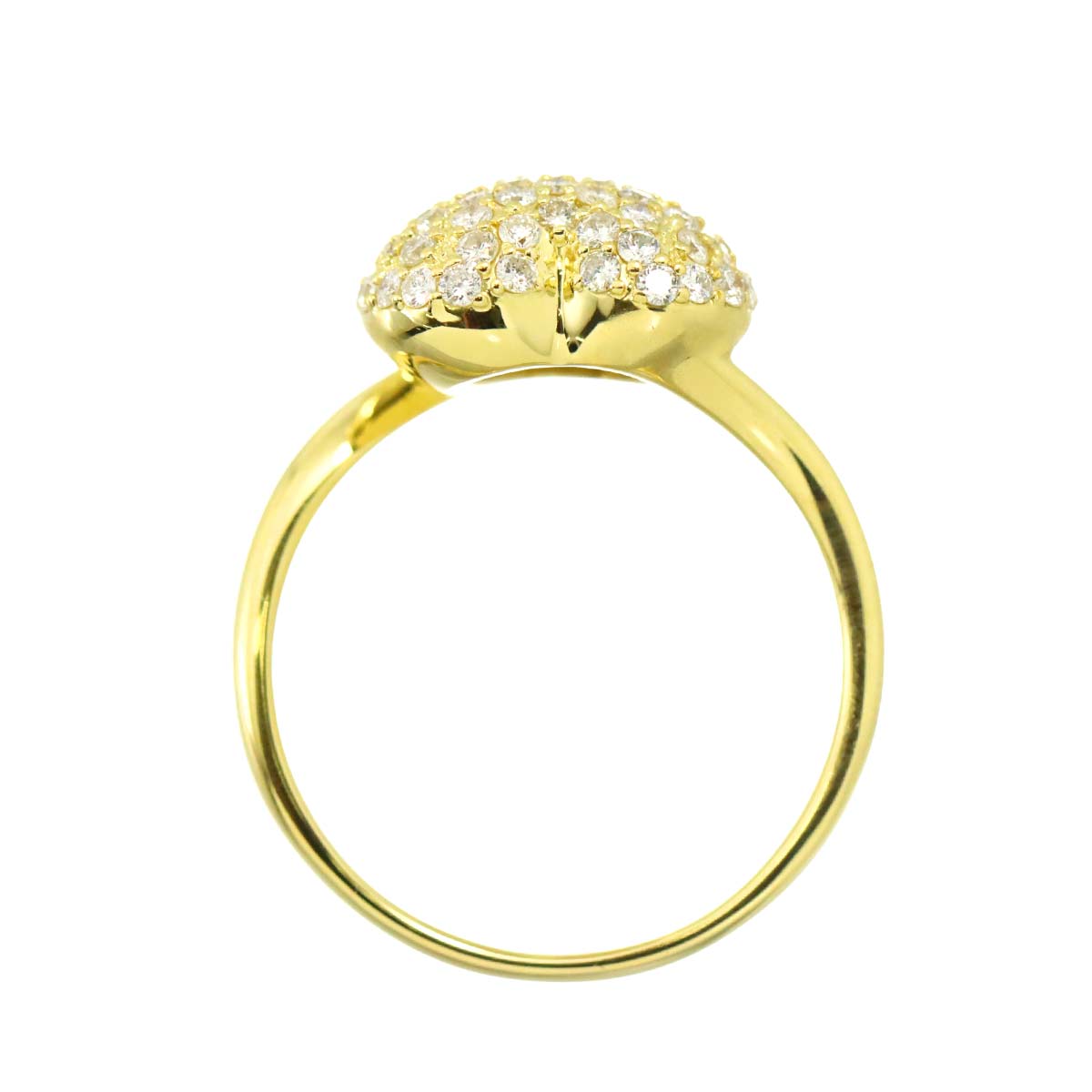 Diamond 1.03ct Ring 18K YG Yellow Gold 750 Sie8.75(US)