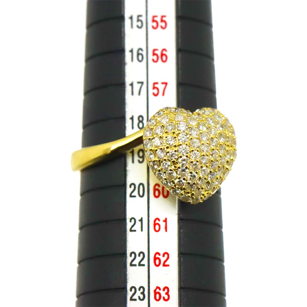 Diamond 1.03ct Ring 18K YG Yellow Gold 750 Sie8.75(US)